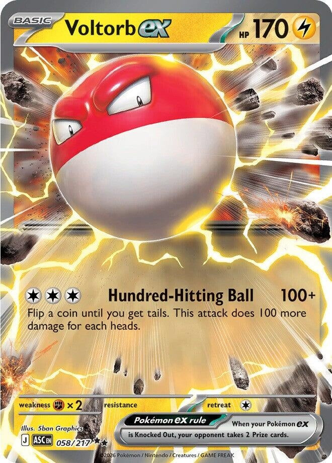 Image for Voltorb ex (058/217) (ME: Ascended Heroes) - Pokemon