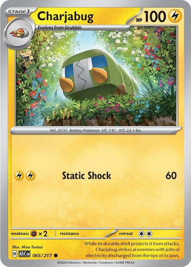 Image for Charjabug (065/217) (ME: Ascended Heroes) - Pokemon