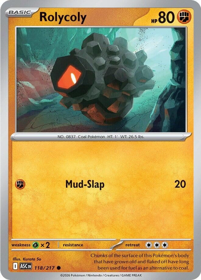 Image for Rolycoly (118/217) (ME: Ascended Heroes) - Pokemon