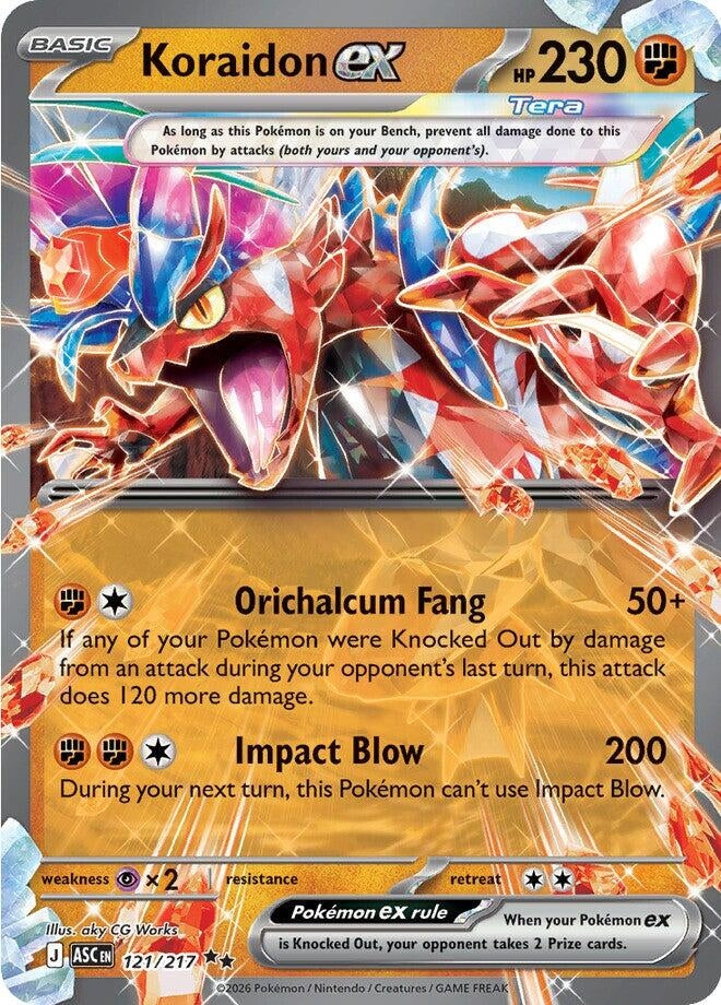 Image for Koraidon ex (121/217) (ME: Ascended Heroes) - Pokemon