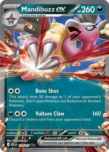 Image for Mandibuzz ex (139/217) (ME: Ascended Heroes) - Pokemon