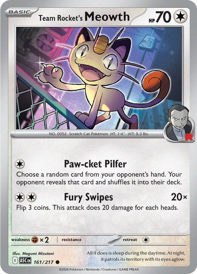 Image for Team Rocket's Meowth (161/217) (ME: Ascended Heroes) - Pokemon
