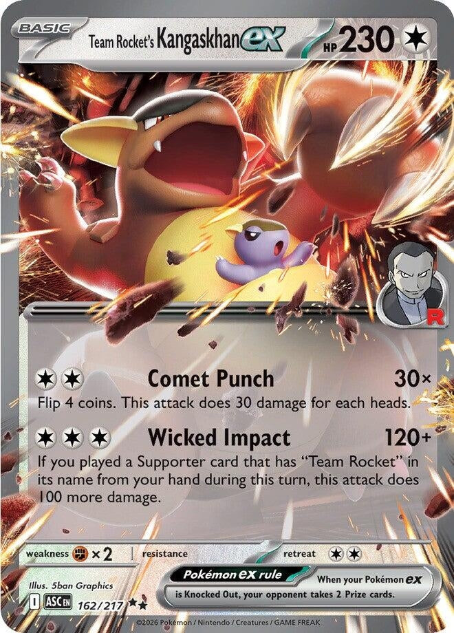 Image for Team Rocket's Kangaskhan ex (162/217) (ME: Ascended Heroes) - Pokemon