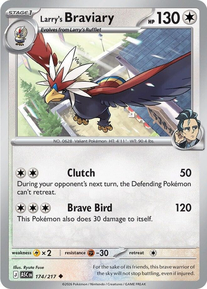 Image for Larry's Braviary (174/217) (ME: Ascended Heroes) - Pokemon
