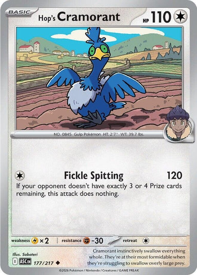 Image for Hop's Cramorant (177/217) (ME: Ascended Heroes) - Pokemon