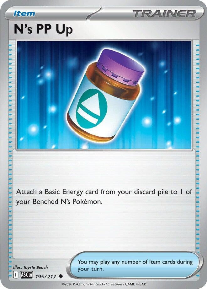 Image for N's PP Up (195/217) (ME: Ascended Heroes) - Pokemon