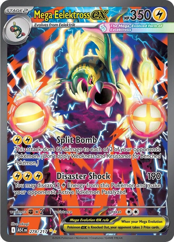 Image for Mega Eelektross ex (278/217) (ME: Ascended Heroes) - Pokemon