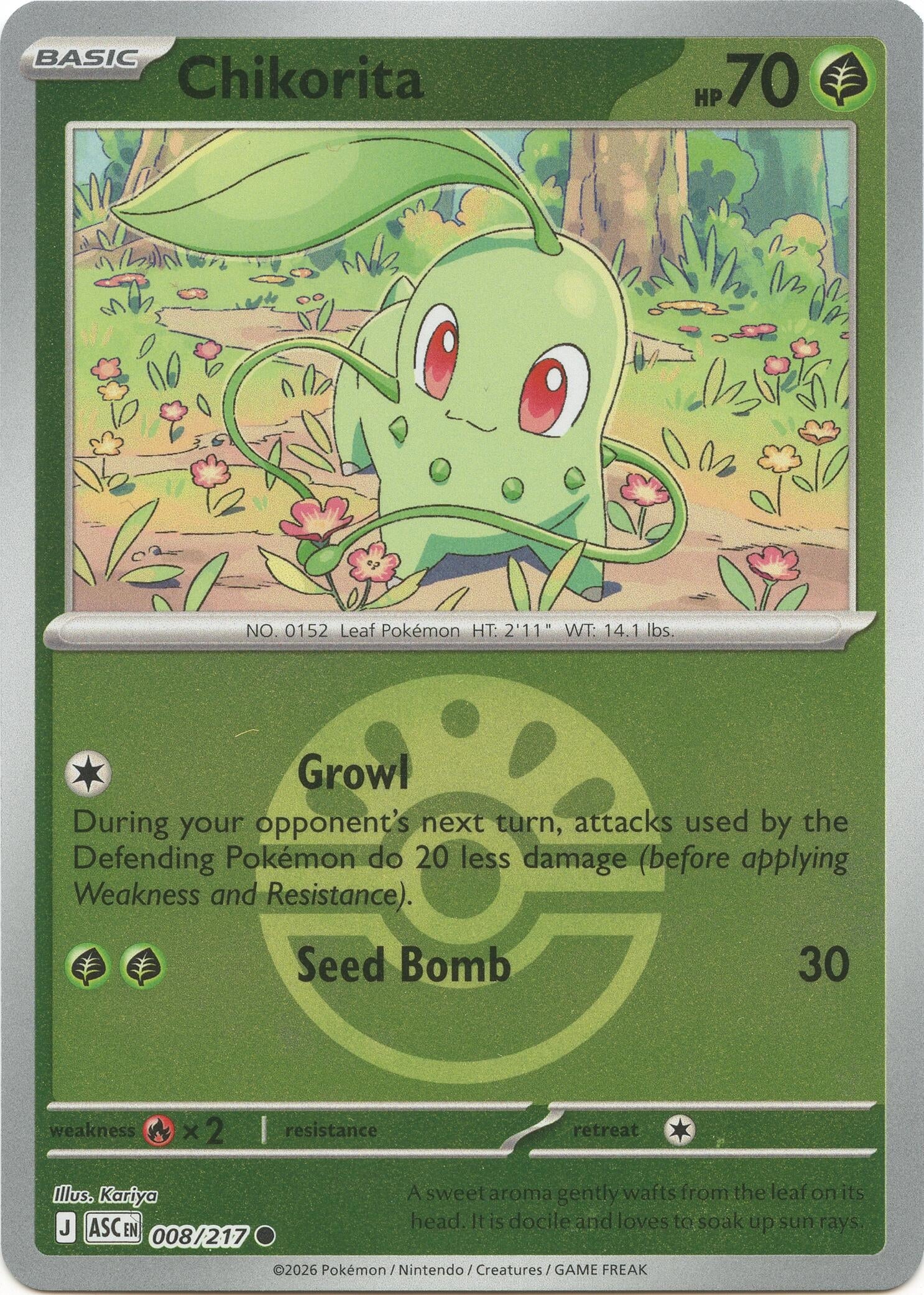 Chikorita (Friend Ball) (008/217) (ME: Ascended Heroes)