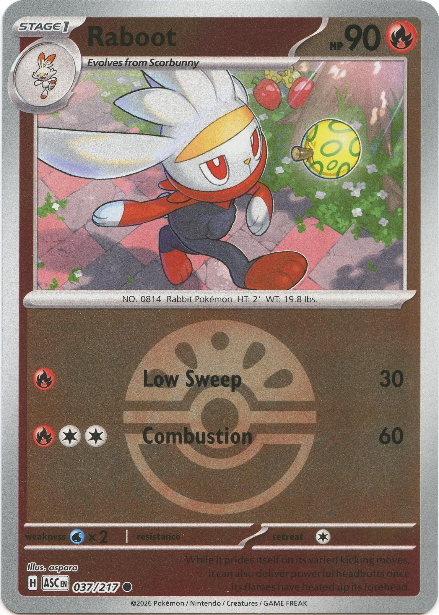 Raboot (Friend Ball) (037/217) (ME: Ascended Heroes)