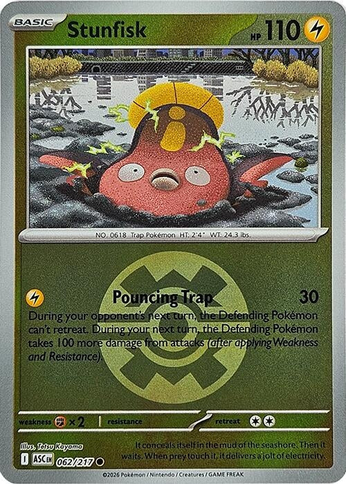 Image for Stunfisk (Quick Ball) (062/217) (ME: Ascended Heroes) - Pokemon