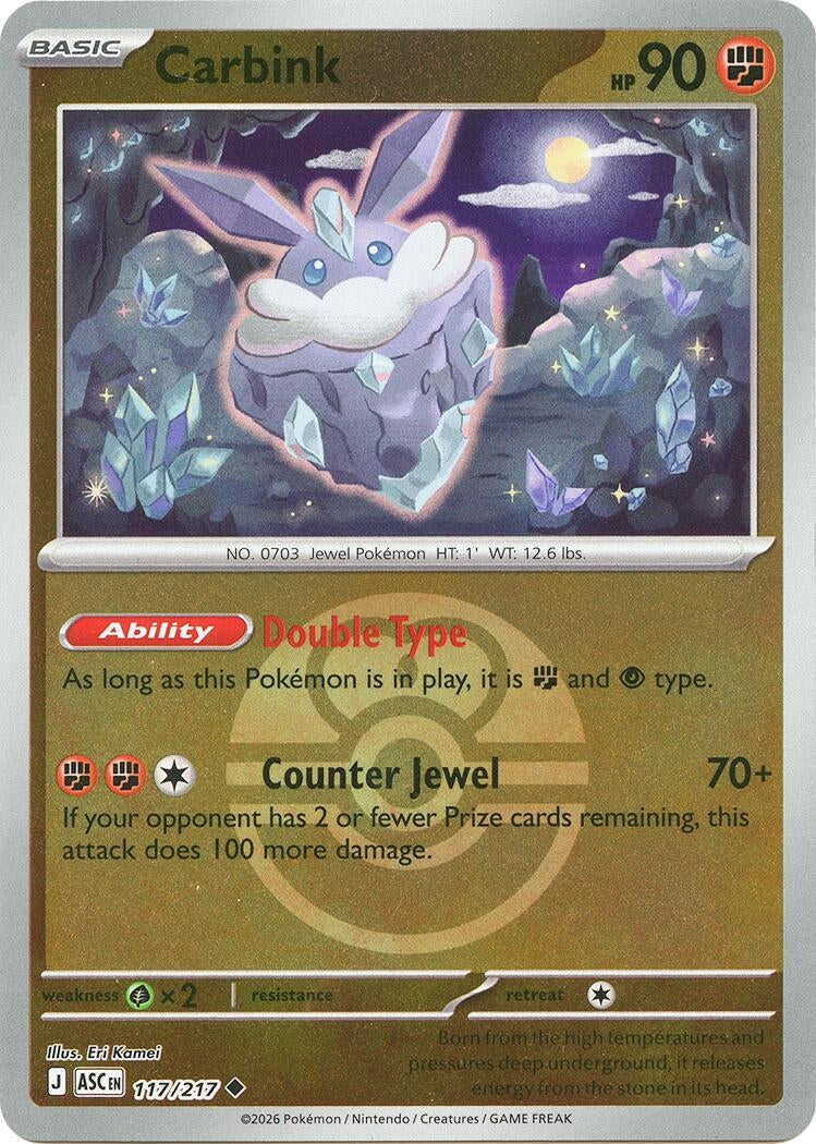 Carbink - 117/217 (Love Ball) (117/217) (ME: Ascended Heroes)