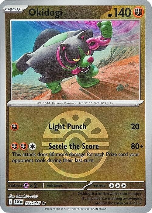 Image for Okidogi (Friend Ball) (122/217) (ME: Ascended Heroes) - Pokemon