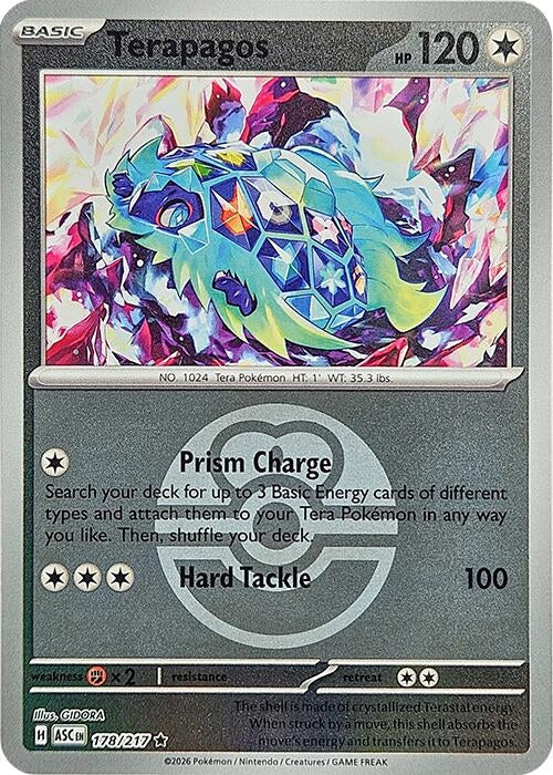 Image for Terapagos (Love Ball) (178/217) (ME: Ascended Heroes) - Pokemon