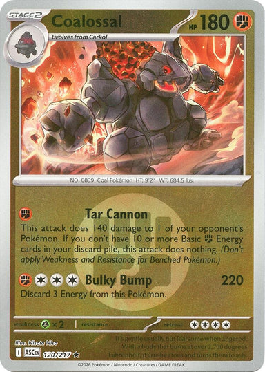Image for Coalossal (Energy Symbol Pattern) (120/217) (ME: Ascended Heroes) - Pokemon