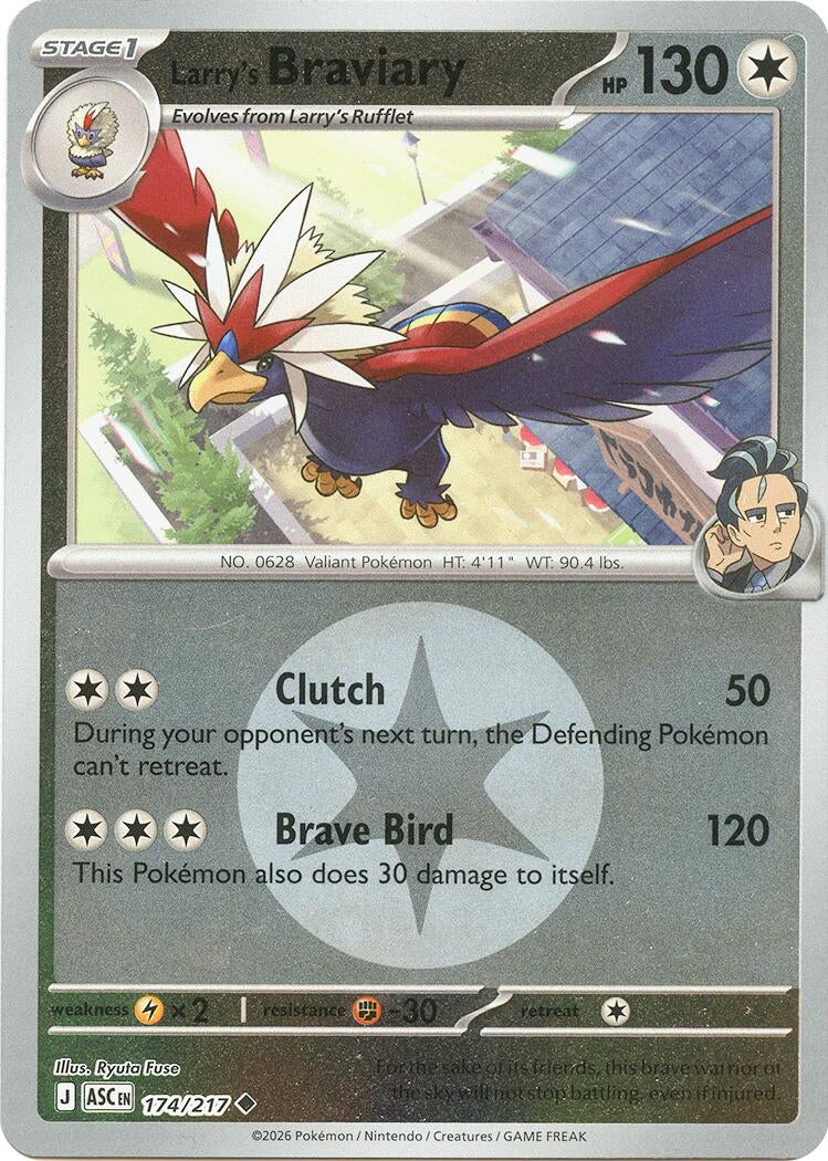 Image for Larry's Braviary (Energy Symbol Pattern) (174/217) (ME: Ascended Heroes) - Pokemon