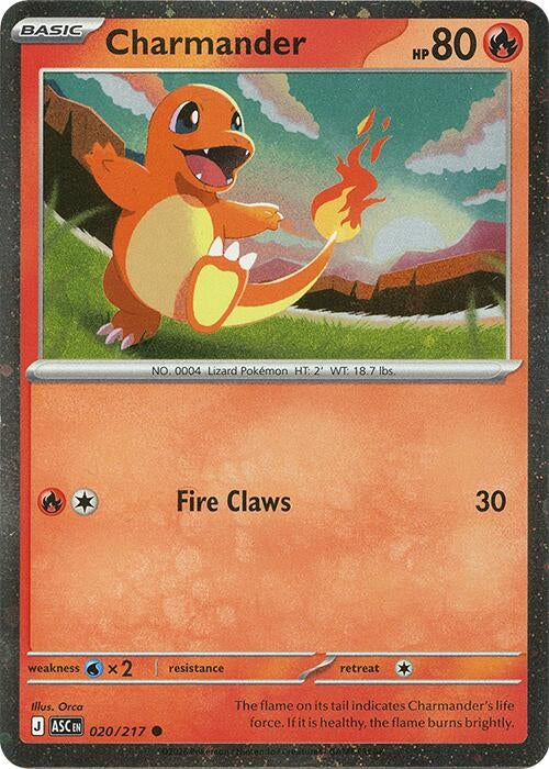 Charmander - 020/217 (Cosmos Holo) (020/217) (Miscellaneous Cards & Products)