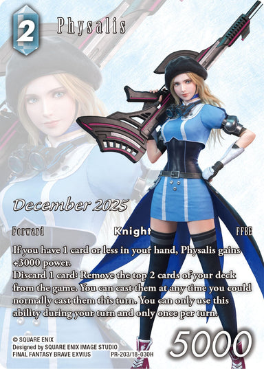 Image for Physalis (PR203/18-30H) (Re-051H/18-030H) (FF: Promo Cards) (PR) - Final Fantasy TCG