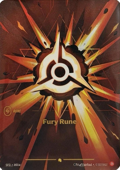 Image for Fury Rune (Alternate Art) (R01a) (Spiritforged) - Riftbound: League of Legends Trading Card Game