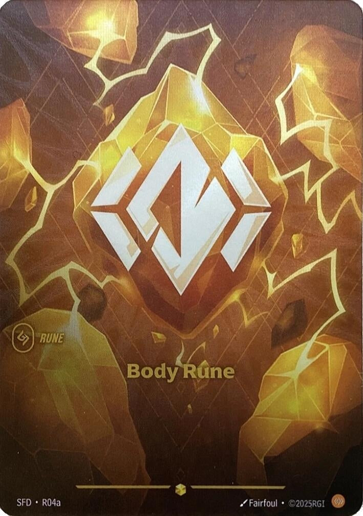 Image for Body Rune (Alternate Art) (R04a) (Spiritforged) - Riftbound: League of Legends Trading Card Game