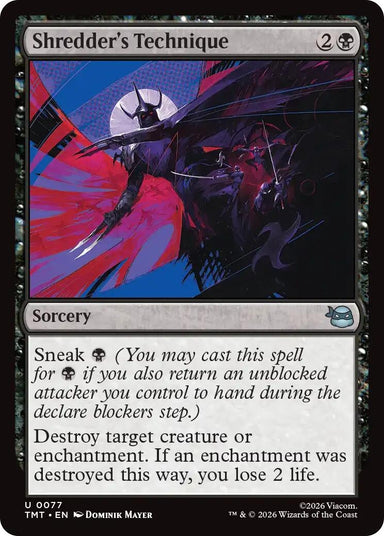 Image for Shredder's Technique (77) (Teenage Mutant Ninja Turtles) - Magic: The Gathering