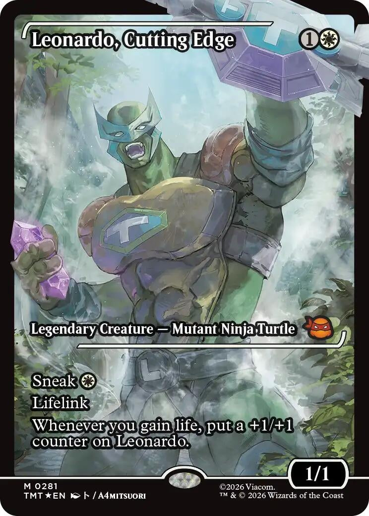 Image for Leonardo, Cutting Edge (Showcase) (281) (Teenage Mutant Ninja Turtles) - Magic: The Gathering