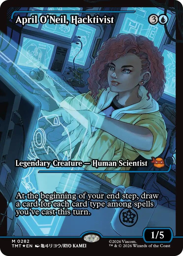 Image for April O'Neil, Hacktivist (0282) (Showcase) (282) (Teenage Mutant Ninja Turtles) - Magic: The Gathering