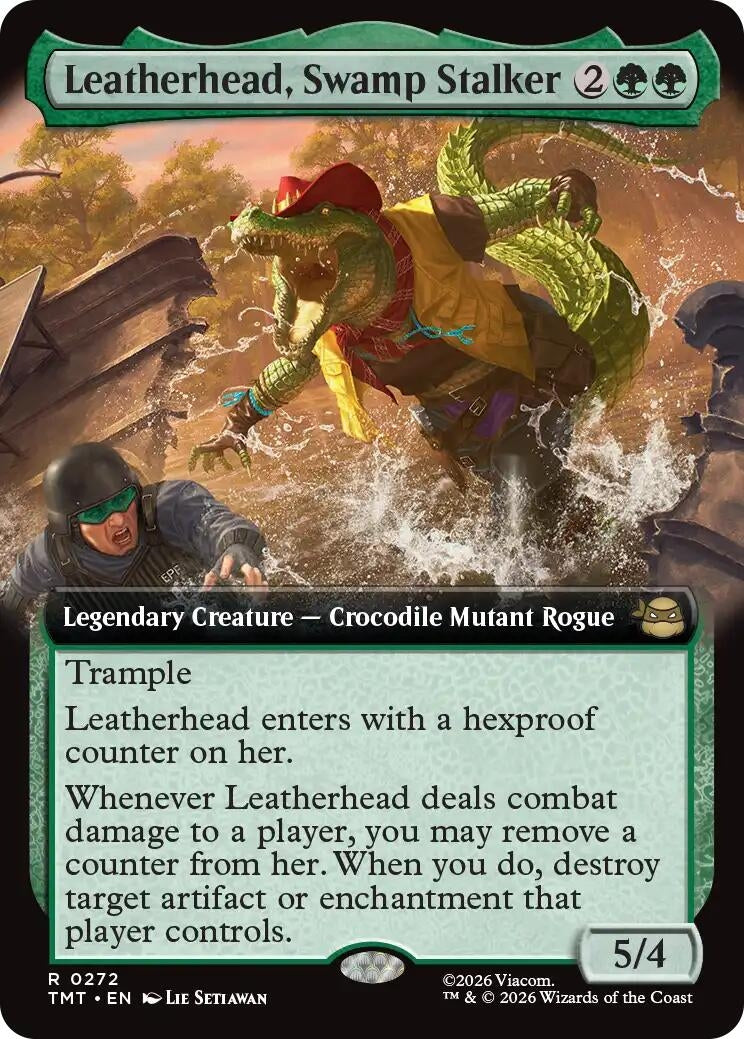 Image for Leatherhead, Swamp Stalker (Extended Art) (272) (Teenage Mutant Ninja Turtles) - Magic: The Gathering