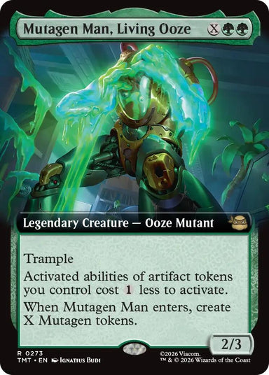 Image for Mutagen Man, Living Ooze (Extended Art) (273) (Teenage Mutant Ninja Turtles) - Magic: The Gathering