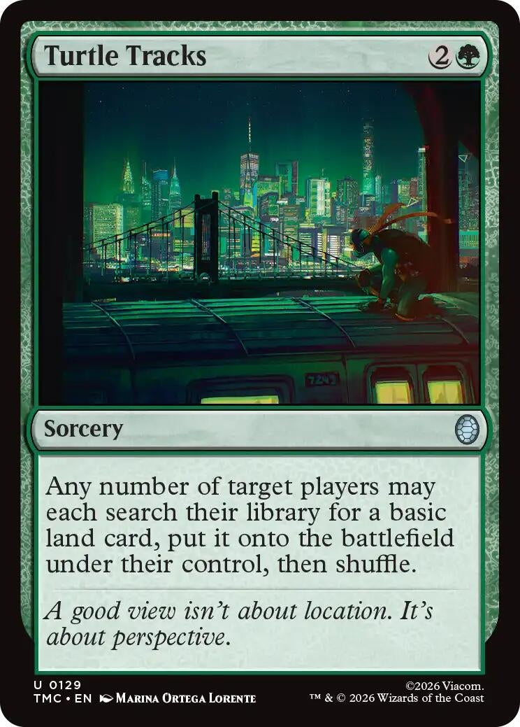 Image for Turtle Tracks (129) (Teenage Mutant Ninja Turtles) - Magic: The Gathering