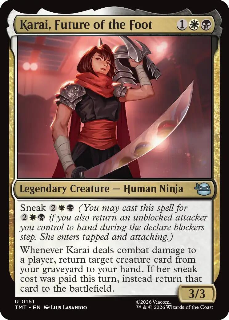 Image for Karai, Future of the Foot (151) (Teenage Mutant Ninja Turtles) - Magic: The Gathering