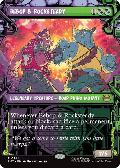 Image for Bebop & Rocksteady (Showcase) (241) (Teenage Mutant Ninja Turtles) - Magic: The Gathering