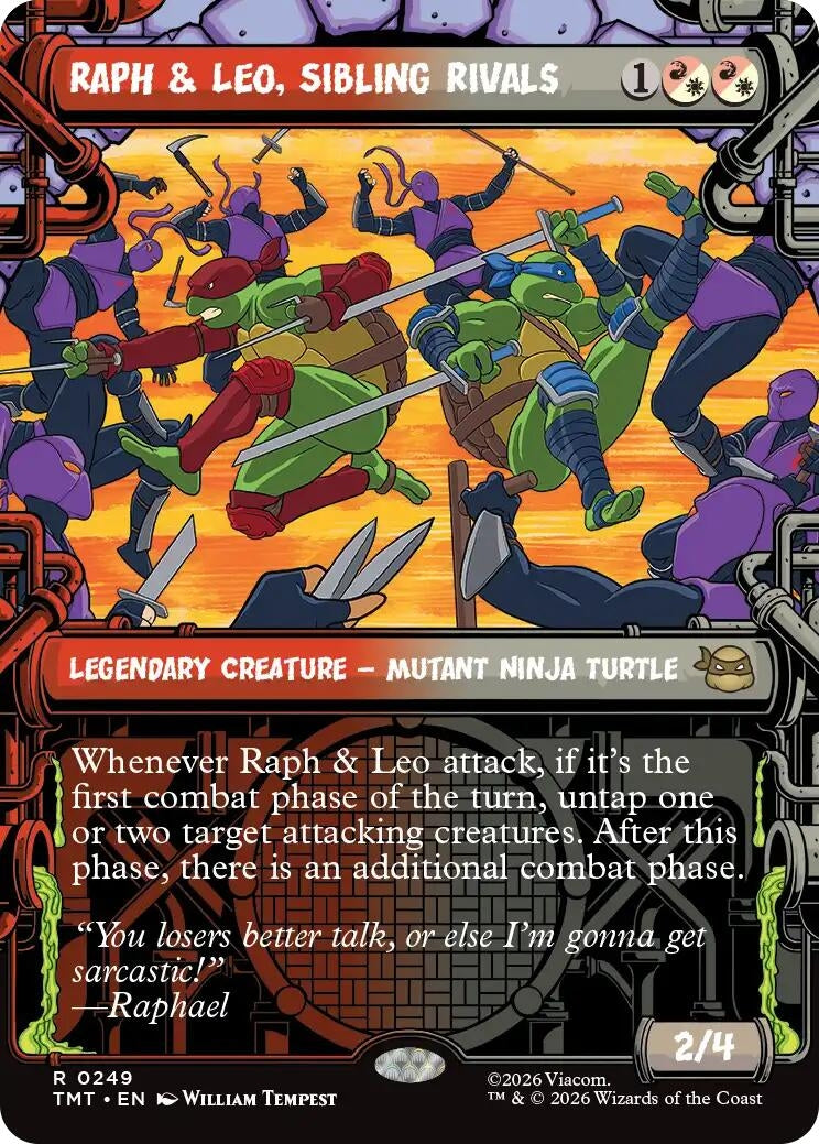Image for Raph & Leo, Sibling Rivals (Showcase) (249) (Teenage Mutant Ninja Turtles) - Magic: The Gathering