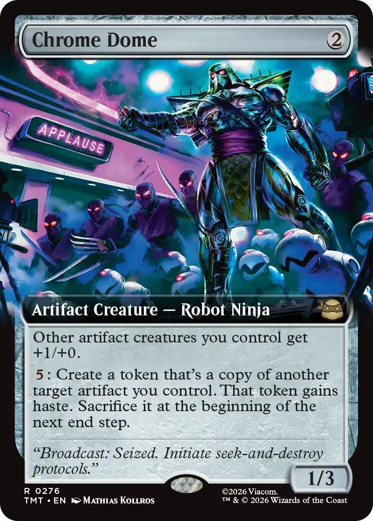 Image for Chrome Dome (Extended Art) (276) (Teenage Mutant Ninja Turtles) - Magic: The Gathering