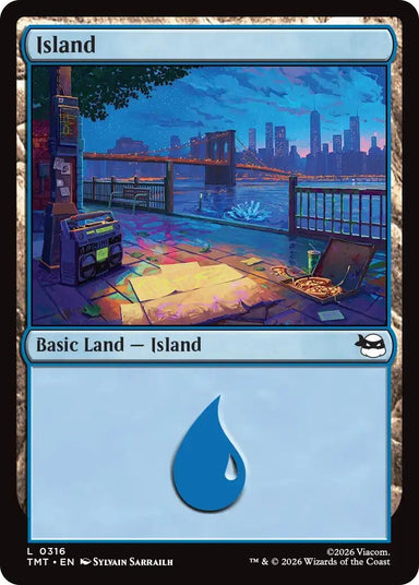 Image for Island (0316) (316) (Teenage Mutant Ninja Turtles) - Magic: The Gathering
