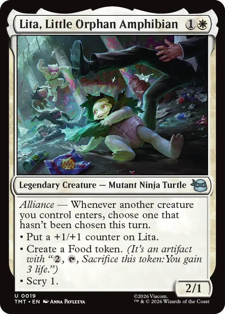 Image for Lita, Little Orphan Amphibian (19) (Teenage Mutant Ninja Turtles) - Magic: The Gathering