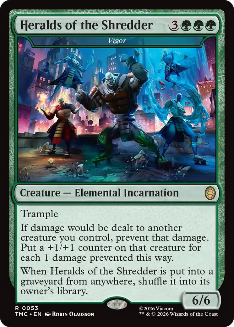 Image for Heralds of the Shredder - Vigor (53) (Teenage Mutant Ninja Turtles) - Magic: The Gathering