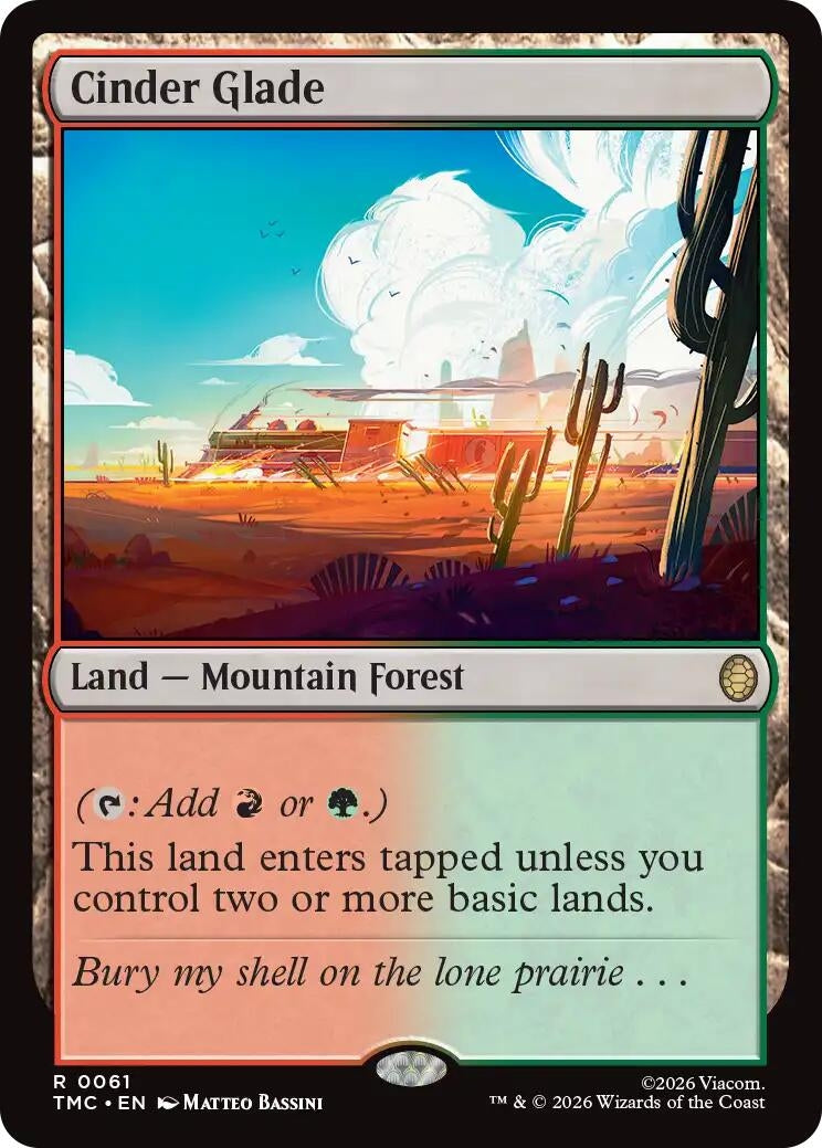 Image for Cinder Glade (61) (Teenage Mutant Ninja Turtles) - Magic: The Gathering