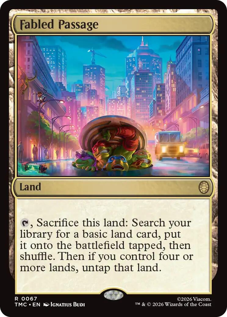Image for Fabled Passage (67) (Teenage Mutant Ninja Turtles) - Magic: The Gathering