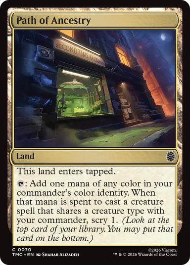 Image for Path of Ancestry (70) (Teenage Mutant Ninja Turtles) - Magic: The Gathering
