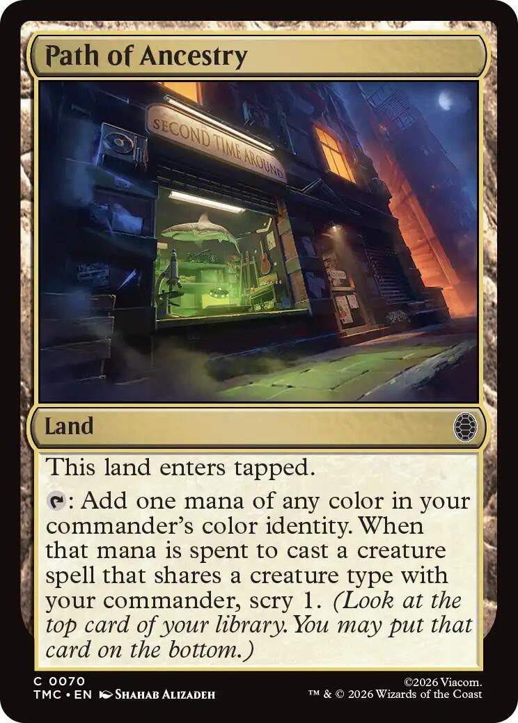 Image for Path of Ancestry (70) (Teenage Mutant Ninja Turtles) - Magic: The Gathering