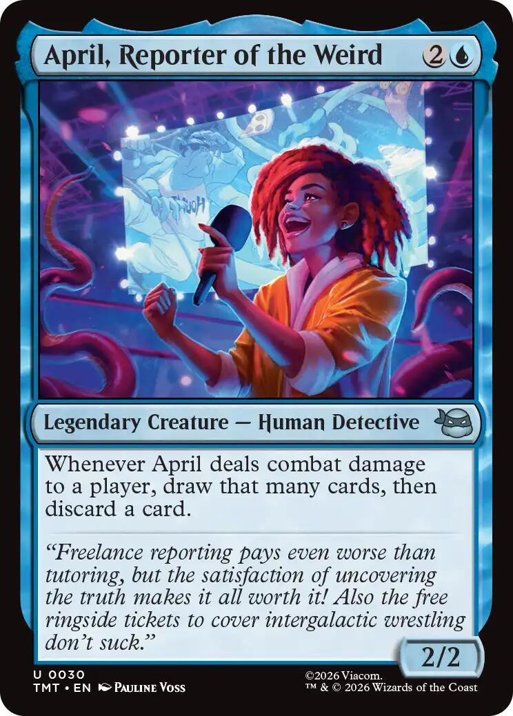 Image for April, Reporter of the Weird (30) (Teenage Mutant Ninja Turtles) - Magic: The Gathering