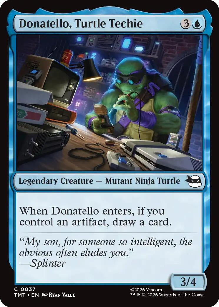 Image for Donatello, Turtle Techie (37) (Teenage Mutant Ninja Turtles) - Magic: The Gathering
