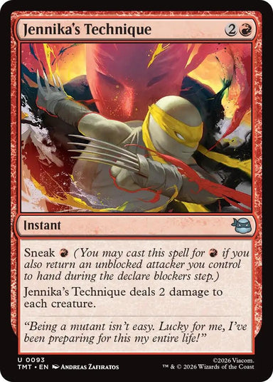 Image for Jennika's Technique (93) (Teenage Mutant Ninja Turtles) - Magic: The Gathering