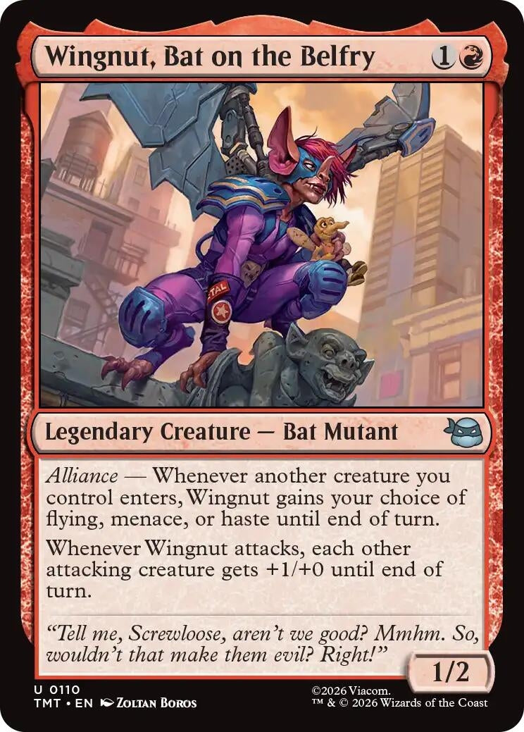 Image for Wingnut, Bat on the Belfry (110) (Teenage Mutant Ninja Turtles) - Magic: The Gathering