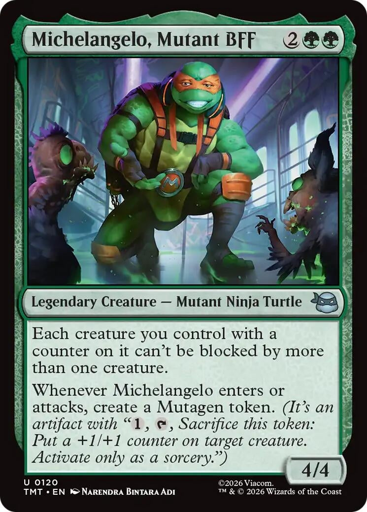 Image for Michelangelo, Mutant BFF (120) (Teenage Mutant Ninja Turtles) - Magic: The Gathering