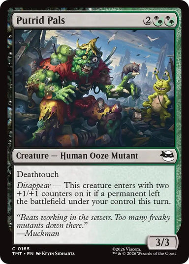 Image for Putrid Pals (165) (Teenage Mutant Ninja Turtles) - Magic: The Gathering
