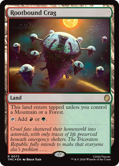 Image for Rootbound Crag (Surge Foil) (72) (Teenage Mutant Ninja Turtles) - Magic: The Gathering