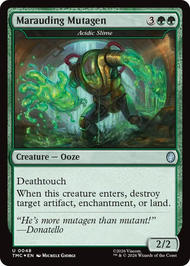 Image for Marauding Mutagen - Acidic Slime (Surge Foil) (48) (Teenage Mutant Ninja Turtles) - Magic: The Gathering