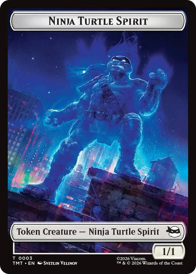 Image for Ninja Turtle Spirit // Food Double-Sided Token (3 // 8) (Teenage Mutant Ninja Turtles) - Magic: The Gathering