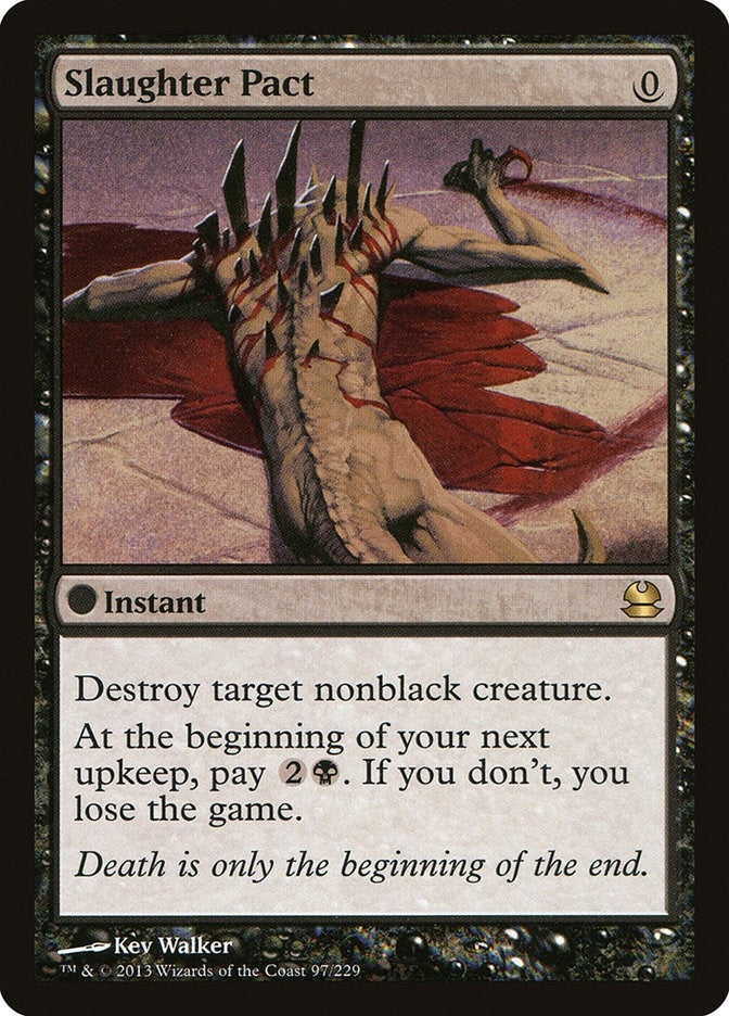 Image for Slaughter Pact (97) (Modern Masters) - Magic: The Gathering